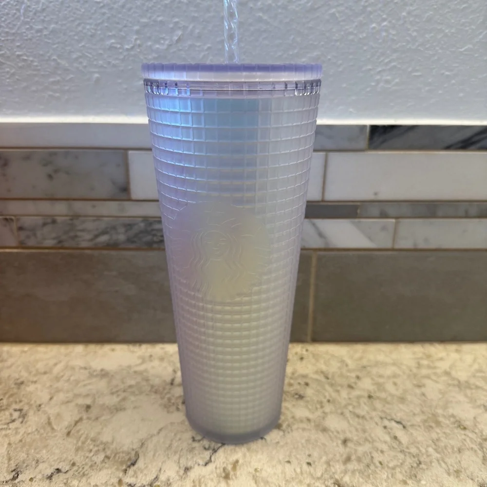 Starbucks Iridescent Unicorn Grid Tumbler 24 oz Venti‎ Cup Spring 2022